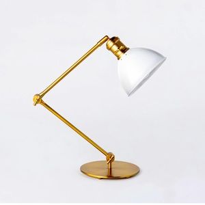Studio McGee Gold and White Desk Lamp